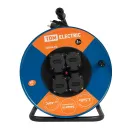 Удлинитель на катушке 30м 4 розетки с заземлением 3500Вт IP44 TDM_2
