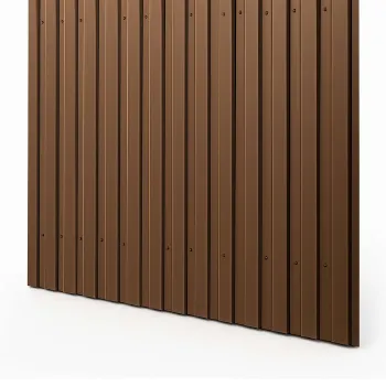 Изображение товара Профнастил С-8 1200х2000 коричневый шоколад Металл Профиль автоматизированное покрытие Изображение товара Профнастил С-8 1200х2000 коричневый шоколад Металл Профиль автоматизированное покрытие