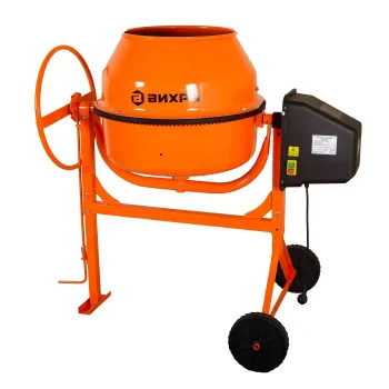 Изображение товара Бетоносмеситель Вихрь БМ-130П 550Вт 130л с полиамидным венцом и колёсами Изображение товара Бетоносмеситель Вихрь БМ-130П 550Вт 130л с полиамидным венцом и колёсами