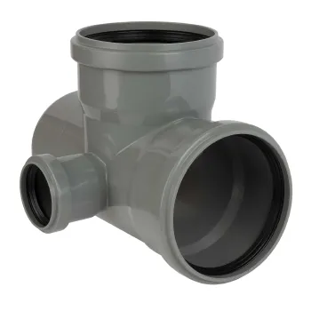 Изображение товара Крестовина канализационная Ostendorf 110х110х50 мм правая 87° для внутренней канализации Изображение товара Крестовина канализационная Ostendorf 110х110х50 мм правая 87° для внутренней канализации