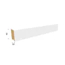 Рейка интерьерная Stella Ривьера 2700х40х30 мм белая_3