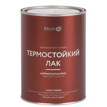 Изображение товара Термостойкий бесцветный глянцевый лак Elcon 0.7кг до +250°C Изображение товара Термостойкий бесцветный глянцевый лак Elcon 0.7кг до +250°C
