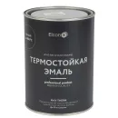 Эмаль термостойкая Elcon черная (до +1000°С) матовая 0,8кг_1