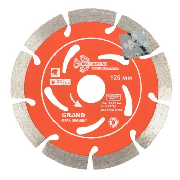 Изображение товара Диск алмазный Trio-Diamond 125 мм сегментный для сухой резки бетона и камня Изображение товара Диск алмазный Trio-Diamond 125 мм сегментный для сухой резки бетона и камня