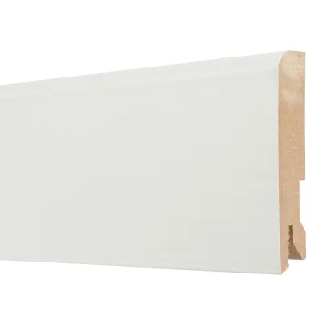 Изображение товара Плинтус МДФ Bonkeel 24116 белый под покраску 2400х80х16 мм Изображение товара Плинтус МДФ Bonkeel 24116 белый под покраску 2400х80х16 мм