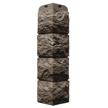 Изображение товара Угол наружный Docke Dufour 425х125 мм коричневый из ПВХ для фасада Изображение товара Угол наружный Docke Dufour 425х125 мм коричневый из ПВХ для фасада