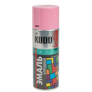 Изображение товара Эмаль аэрозольная Kudo розовая глянцевая 0,52л RAL 3015 Изображение товара Эмаль аэрозольная Kudo розовая глянцевая 0,52л RAL 3015