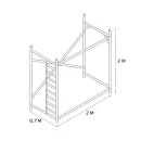 Леса строительные, секция с лестницей 2х2м_2