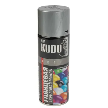 Изображение товара Эмаль аэрозольная акриловая Kudo серая RAL 7040 0,52л глянцевая Изображение товара Эмаль аэрозольная акриловая Kudo серая RAL 7040 0,52л глянцевая