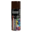 Эмаль аэрозольная акриловая Kudo коричневая (RAL 8017) глянцевая 0,52л_2