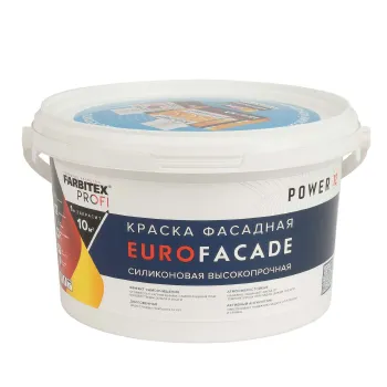 Изображение товара Краска фасадная EuroFacade матовая (база С) 2,1л Farbitex Изображение товара Краска фасадная EuroFacade матовая (база С) 2,1л Farbitex