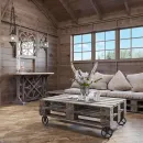 Керамогранит Global Tile Oxford 148х597 мм коричневый_4