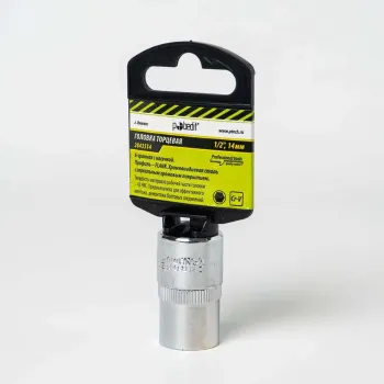 Изображение товара Головка торцевая 6-гранная 14 мм 1/2" Pobedit Изображение товара Головка торцевая 6-гранная 14 мм 1/2" Pobedit