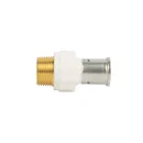 Муфта переходная пресс 26х1" НР PVDF Henco белая_2