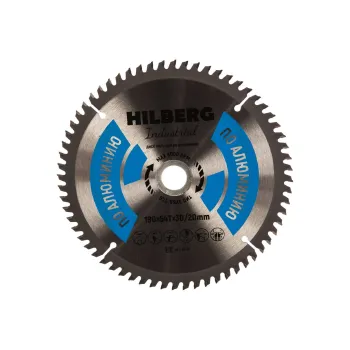 Изображение товара Диск пильный по алюминию Hilberg 190×64T-30/20 Изображение товара Диск пильный по алюминию Hilberg 190×64T-30/20