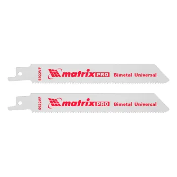 Изображение товара Полотна универсальные для сабельной пилы Bimetal 125мм 2 шт Matrix Изображение товара Полотна универсальные для сабельной пилы Bimetal 125мм 2 шт Matrix