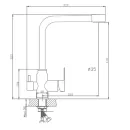 Смеситель для кухни с подлючением к фильтру Haiba хром HB76802_2