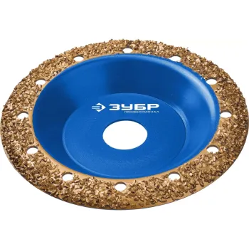 Изображение товара Чашка шлифовальная плоская №2 125мм ВК8 Зубр для шлифовальных машин Изображение товара Чашка шлифовальная плоская №2 125мм ВК8 Зубр для шлифовальных машин