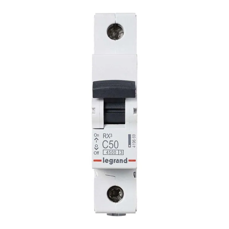 Выключатель автоматический однополюсной 50А 4.5кА Legrand RX3_1
