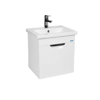 Изображение товара Тумба подвесная Viant Барселона 50 белая с раковиной Cersanit Como 50 Изображение товара Тумба подвесная Viant Барселона 50 белая с раковиной Cersanit Como 50