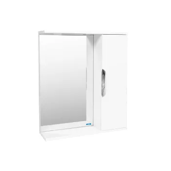 Изображение товара Зеркало шкаф Viant Лима 60 белый глянцевый для ванной комнаты Изображение товара Зеркало шкаф Viant Лима 60 белый глянцевый для ванной комнаты