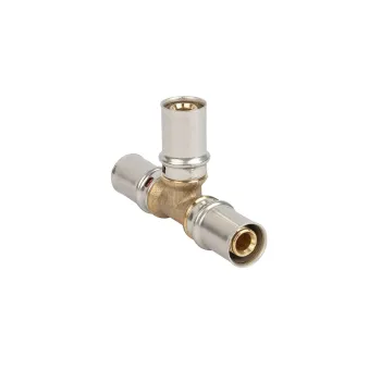 Изображение товара Тройник соединительный пресс Stout 16х16х16 для трубопроводов Изображение товара Тройник соединительный пресс Stout 16х16х16 для трубопроводов