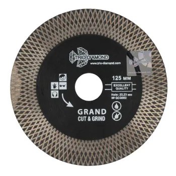 Изображение товара Алмазный диск Trio-Diamond Grand Cut&Grind 125 мм Изображение товара Алмазный диск Trio-Diamond Grand Cut&Grind 125 мм