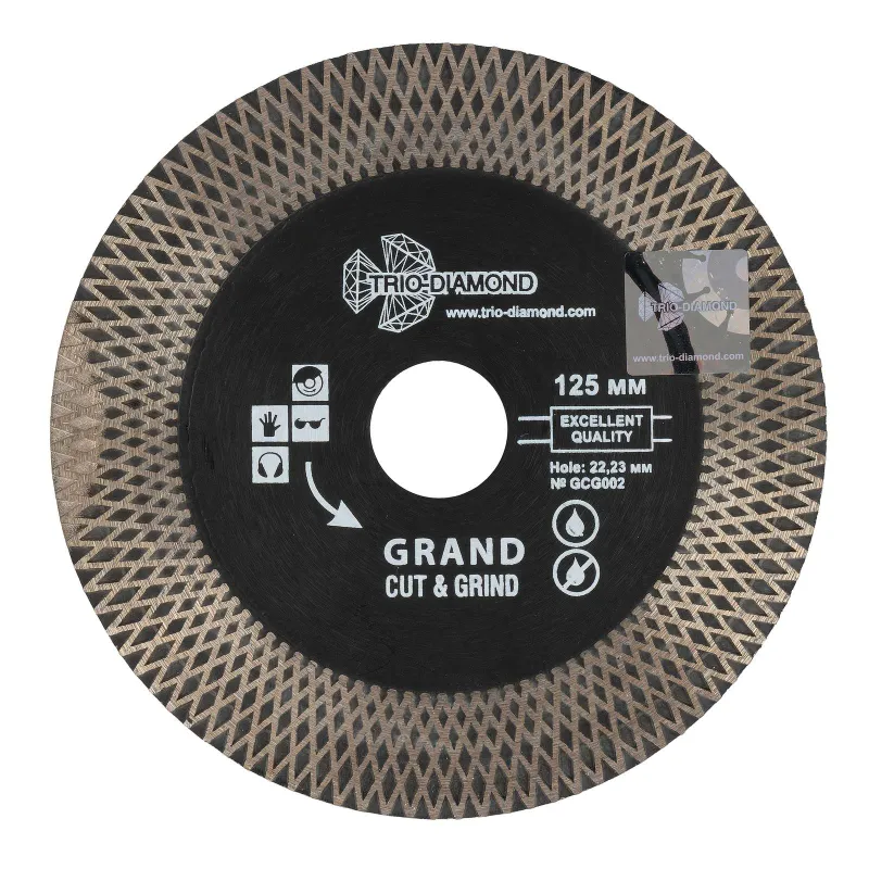 Диск по керамограниту алмазный Trio-Diamond Grand Cut & Grind 125x1,7x25х10x22,2 мм_1