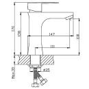 Смеситель для раковины Haiba хром HB10802_2