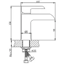 Смеситель для раковины Haiba белый HB10805-8_2