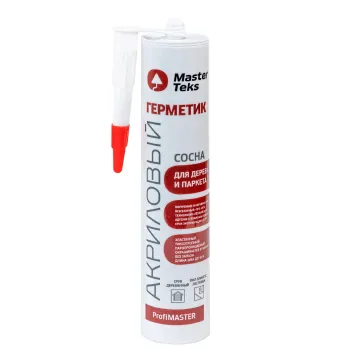 Изображение товара Герметик акриловый для дерева и паркетных полов MasterTeks 290 мл сосна Изображение товара Герметик акриловый для дерева и паркетных полов MasterTeks 290 мл сосна