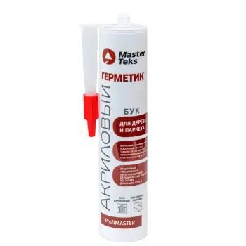 Изображение товара Герметик акриловый для дерева и паркета MasterTeks 290 мл бежевый Изображение товара Герметик акриловый для дерева и паркета MasterTeks 290 мл бежевый