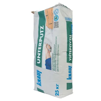 Изображение товара Штукатурка цементная Knauf Унтерпутц 25 кг для внутренних и наружных работ Изображение товара Штукатурка цементная Knauf Унтерпутц 25 кг для внутренних и наружных работ