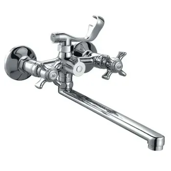 Изображение товара Смеситель для ванны Haiba HB2224 с поворотным изливом и хромированным покрытием Изображение товара Смеситель для ванны Haiba HB2224 с поворотным изливом и хромированным покрытием