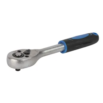 Рукоятка трещоточная Vertextools 1/4" с переключателем