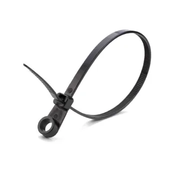 Изображение товара Хомут-стяжка нейлоновая с монтажным отверстием 4х110 черная 100 шт Fortisflex Изображение товара Хомут-стяжка нейлоновая с монтажным отверстием 4х110 черная 100 шт Fortisflex