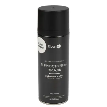 Изображение товара Эмаль аэрозольная термостойкая Elcon белая матовая 0,52л для печей и металла Изображение товара Эмаль аэрозольная термостойкая Elcon белая матовая 0,52л для печей и металла