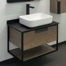 Тумба Comforty Кёльн-75 дуб темный с раковиной T-Y9378 00004149065CF_1
