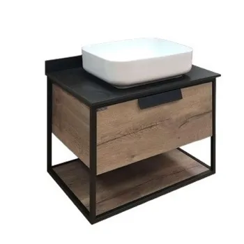 Изображение товара Тумба Comforty Кёльн-90-1 с раковиной темный дуб подвесная Изображение товара Тумба Comforty Кёльн-90-1 с раковиной темный дуб подвесная