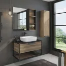 Тумба Comforty Кёльн-90-1 дуб темный с раковиной T-Y9378 00004149965CF_2