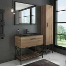 Шкаф пенал напольный Comforty Бредфорд 40 дуб темный_2