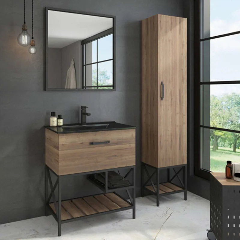 Зеркало Comforty Бредфорд 75 черный_1
