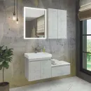 Шкаф пенал подвесной Comforty Осло 60 бетон светлый_2