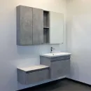 Тумба подвесная Comforty Осло-70ПД с раковиной Como 70 бетон светлый_2