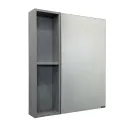 Зеркало шкаф Comforty Осло 70 бетон светлый_3