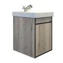 Изображение товара Тумба Comforty Вена-45 дуб дымчатый с раковиной Адриана 45 00-00006653CF