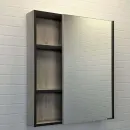 Зеркало шкаф Comforty Вена 70 дуб дымчатый_2