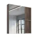Зеркало шкаф Comforty Порто 75 дуб темно коричневый_2