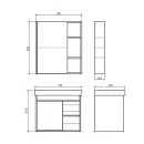 Тумба Comforty Вена-70 дуб дымчатый с раковиной Адриана 70 00-00008929CF_3