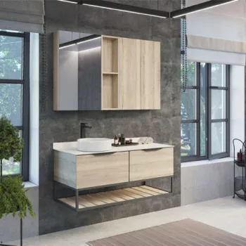 Изображение товара Подвесная тумба с раковиной Comforty Порто-120-1 бежевый 1200 мм Изображение товара Подвесная тумба с раковиной Comforty Порто-120-1 бежевый 1200 мм